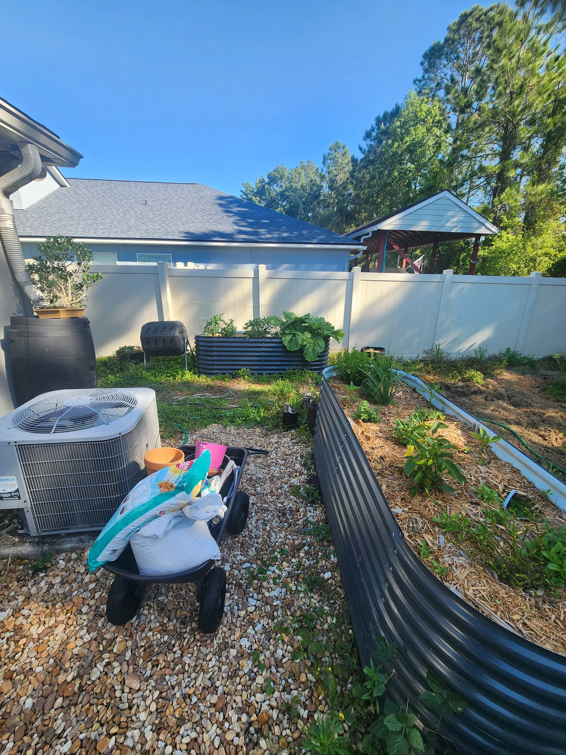 Side yard April 2026